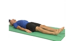 Hook lying hip internal rotation - step 1